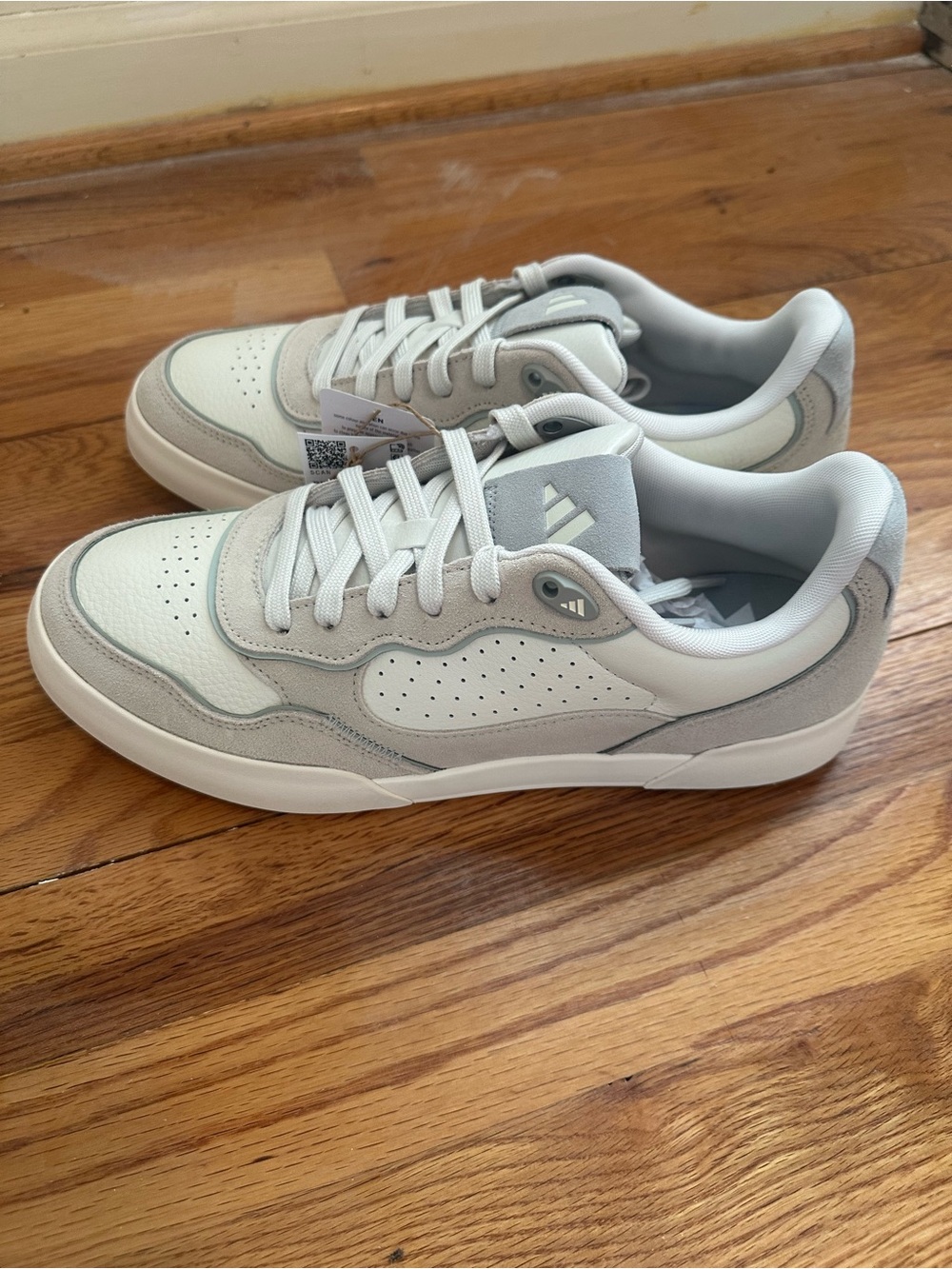 adidas Low-Top Sneakers in White and Light Gray